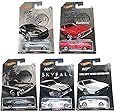 Hot Wheels, 2015 Exclusive James Bond 007 Collection, Bundle Set of 5 Die-Cast Cars, 1:64 Scale