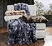 Brielle Home Nesting Faux Fur Warm & Stylish Soft Luxurious Reversible Throw, Snow Goose