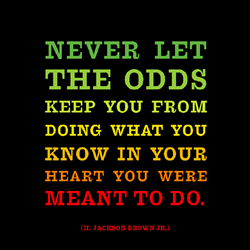 Never Let The Odds Keep You - H Jackson Brown Jr Color Magnet