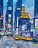Times Square, New York City Art Poster Print by Roy Avis, 16x20