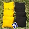 Cornhole Bags Set - 4 Black & 4 Yellow