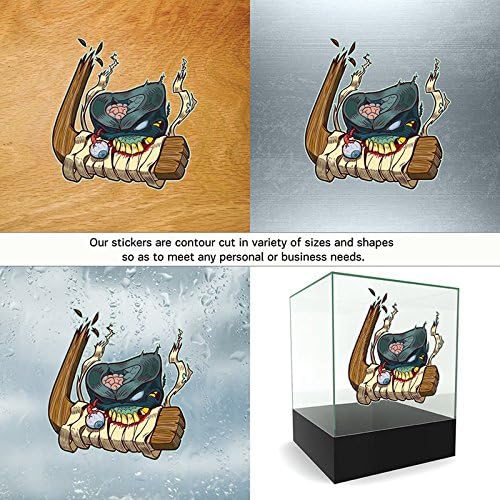 Vinyl Stickers Decal Hockey Zombie For Helmet waterproof poisonous mummified funny icons (30 X 28,8 Inches) Fully Waterproof Printed vinyl sticker