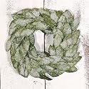 Iced Bay Leaf Wreath - Large