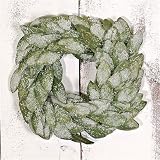 Iced Bay Leaf Wreath - Large
