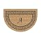 Half-Round Monogram Doormat - (23.5x35.5")