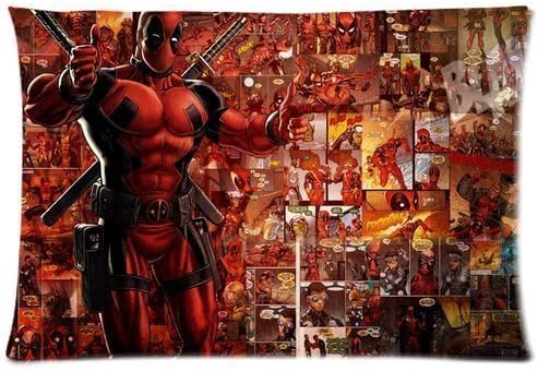 Popular Design Custom Deadpool Zippered Standard Pillowcase 20x30 Inches(Two Sides) Number-1