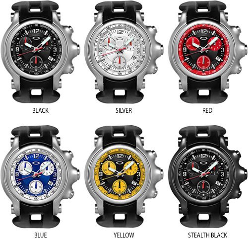 Oakley HOLESHOT CHRONOGRAPH Stealth Black/Stealth Black/Black Rubber Watch