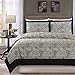 3 Piece Paisley Duvet Cover Set (King) - 1 Duvet Cover 2 Pillow Shams - Luxe Style Brushed Velvety Microfiber - Floral Pattern - Comfortable, Breathable, Soft, Extremely Durable - by Utopia Bedding