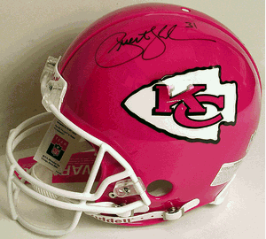 Preist Holmes Hand Signed Chiefs Helmet