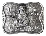 Right to Bear Arms 2nd Amendment Pewter Belt Buckle