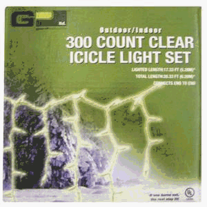 G P Ltd. DBX02-300002 Christmas Icicle Lights - Set of 300