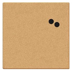 Board Dudes 17"x17" Unframed Magnetic Canvas Cork Board (19163UA-4)