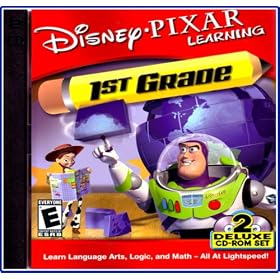 Click here to buy Disney Pixar Learning 1st Grade w Buzz Deluxe 2 CDRom Set (Jewel Case) by Disney.