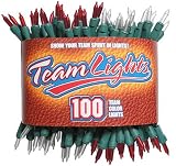 TeamLights Red and White Decorative Light String in Sports Package
