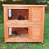 Trixie Natura Kaninchenstall, 2 Etagen,116x 65 x 111 cm