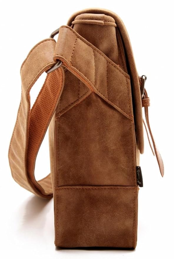 Amazon.com: Good&god Mens Brown Crossbody Messenger Bag Laptop ...