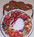 Gourmet Food : Scott's Cakes 1 lb. Dark Chocolate Covered Pretzel with Christmas Jimmies in a Wreath Tin
