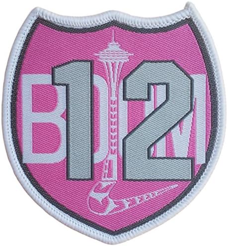 Sea Hawks Superhawks Woven Iron-On Patch 12 Boom Pink (2.75" - 1 Patch)