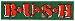 Bush - Mash Army Style Logo - Red on Green - Sticker / Decal