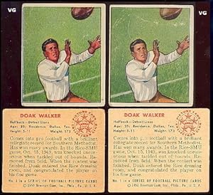 1950 Bowman Regular (Football) Card# 1 Doak Walker of the Detroit Lions VG Condition