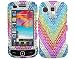 Bling Rhinestone Faceplate Diamond Crystal Hard Skin Case Cover V Rainbow for Samsung Rogue SCH-U960
