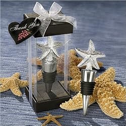 Wine Bottle Stopper Elegant Star Fish design (14 per order) Wedding Favors