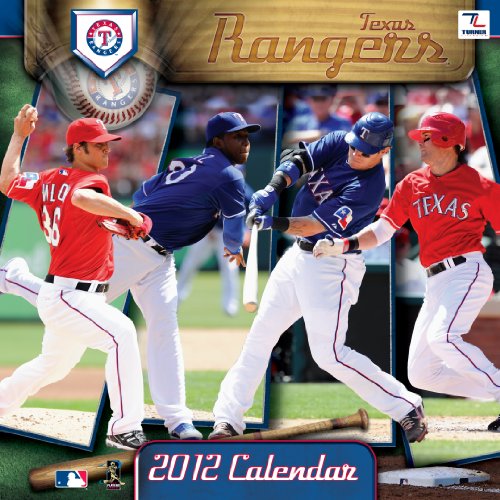 2012 TEXAS RANGERS 12X12 WALL CALENDAR