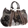 Desigual Bols_Saco Puntilla Marron 28X5057, Borsa con manico donna, 51x37x8 cm (L x A x P)