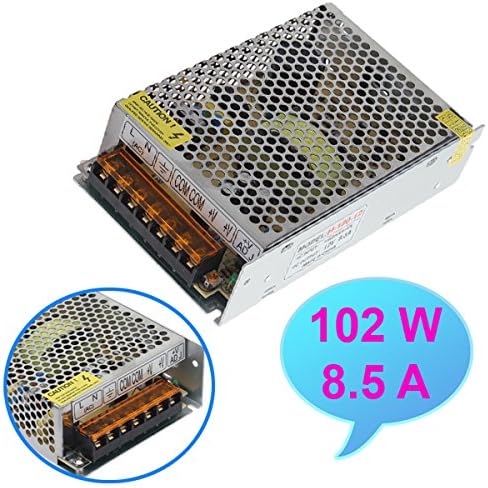 102W Power Supply Driver For LED Strip Light DC 12V AC110-220V.