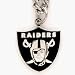 Oakland Raiders Chain Necklace with NFL Team Logo Pendant
