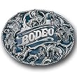Rodeo Pewter Belt Buckle - Fan Shop Sports Team Merchandise