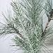 Factory Direct Craft Group of 2 Sparkling Artificial Mixed Pine Embellishing Pick for Home and Holiday Decorating and Arranging