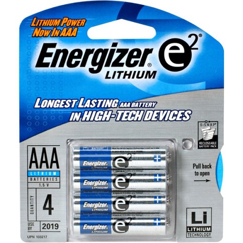 Energizer Ultimate L92BP-4 Lithium AAA Battery 4 Pack