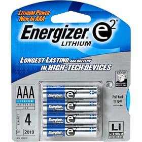 Energizer L92BP4 Battery, Lithium Aaa Photo Battery