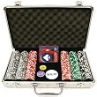 300 15g Clay Welcome to Las Vegas Chip Set w/ Aluminum Case (fls)
