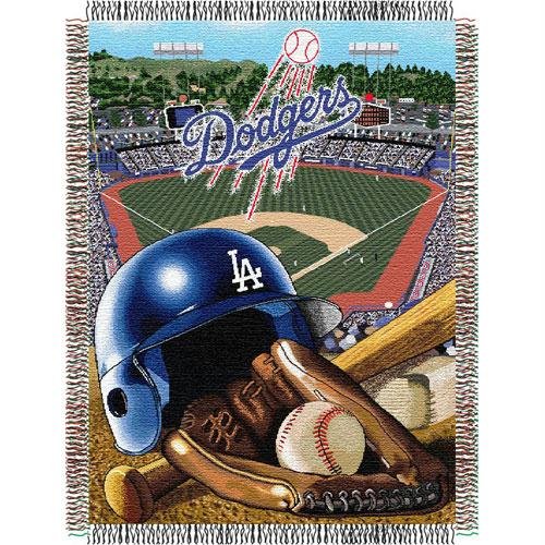 MLB Los Angeles Dodgers 48-Inch-by-60-Inch Acrylic Tapestry Throw