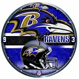 NFL Baltimore Ravens 18-Inch High Definition Clock