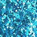 3mm Flat Round Sequins Aqua Blue Rainbow Iris Metallic. Made in USA