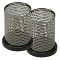 Set of Metal/ Wood Pencil Holders - Black/ Silver