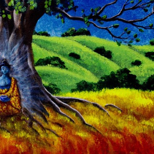 Medicine Buddha Healing the Earth Iverson Original Painting on Canvas