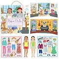 Eeboo's Thoughtful Girl Paper Dolls Elodie & Naomi