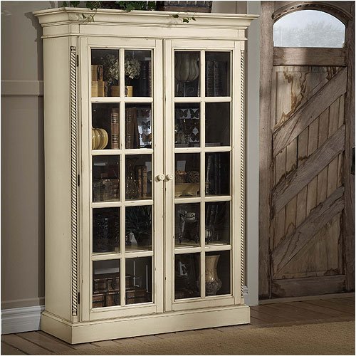 Hillsdale Furniture - Wilshire Large Antique Pine Library Cabinet - 4507-899