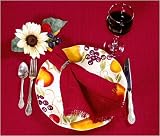 52 x 72 Mountain Woven Homespun Tablecloth, Hand Loomed, 100% Cotton, Made in USA