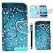 Galaxy J1 Case, Galaxy J1 Wallet Case, U-Gem star Galaxy J1 PU Leather Wallet Stand Magnetic Cover Case for Samsung Galaxy J1,with SIM Card Adapter Kit+Screen Protector+Black Stylus (Cherry Blossom)