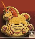 Unicorn Horse Pony Cake ~ Uses Wilton Rocking Horse Pan ~ Instructions & Pan Included