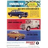 Dinky Toys Rolls Royce + Armoured Car and 1965 Ford Cortina Art Print by Vintage Magazine Company