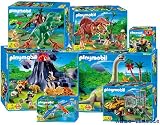 Eigenschaften Playmobil Geobra Brandstätter Dinosaurier-Komplettset 7-teilig / Playmobil Dinosaurier 7-teiliges Komplettset