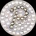 Bella Crystal Collection Initial P Ball Marker Hat Clip