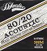 D'Angelico Twelve String Acoustic Guitar 80/20 Brasswound 12 String Medium, .013 - .058, 500M