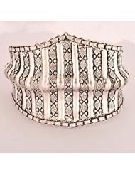 Sterling Silver Oxidized Handmade Designer Bracelet Bangle antiqued